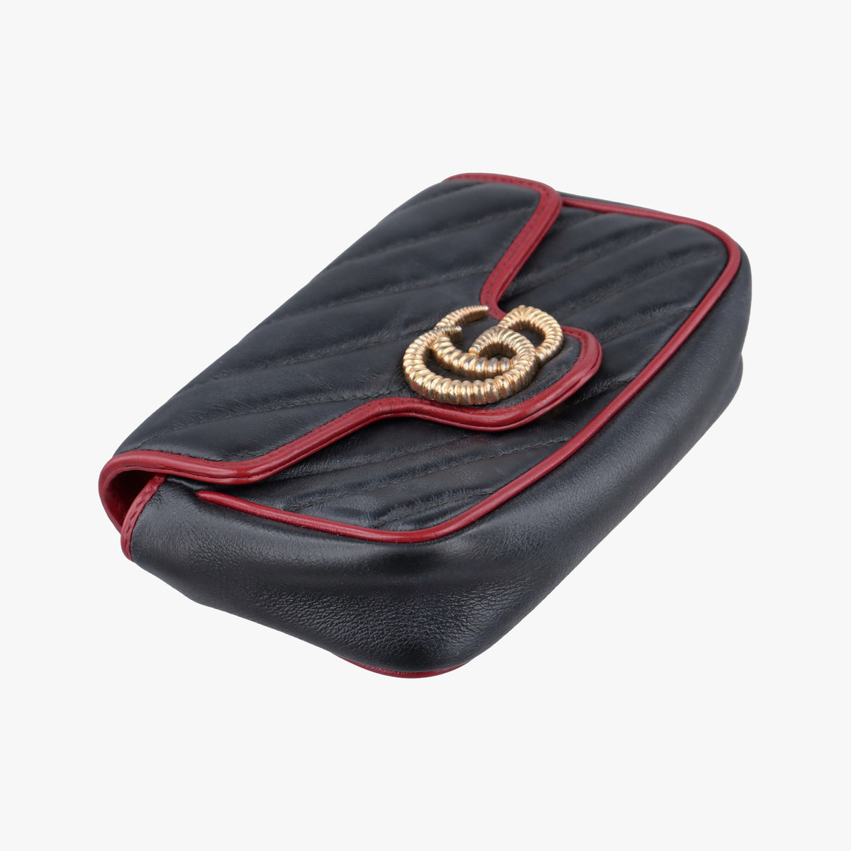 Pre-owned Gucci GG Marmont Black Leather 574969 shoulderbag | stylenewstar