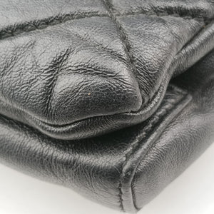 Pre-owned Ferragamo Vara Quilted Black Leather  shoulderbag | stylenewstar