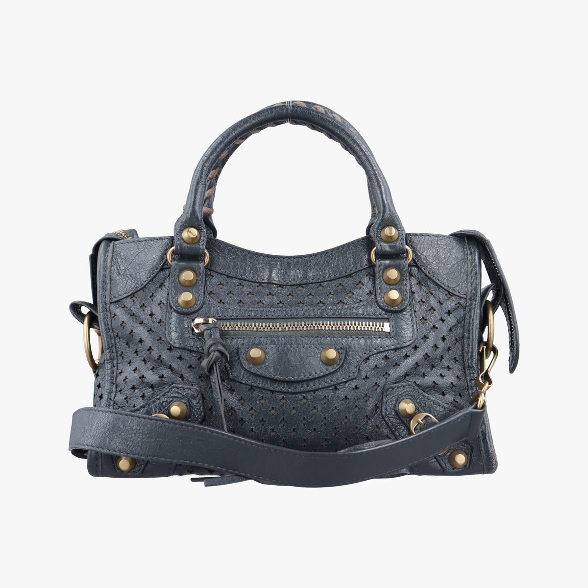 Pre-owned Balenciaga Classic City Grey lambskin  shoulderbag | stylenewstar