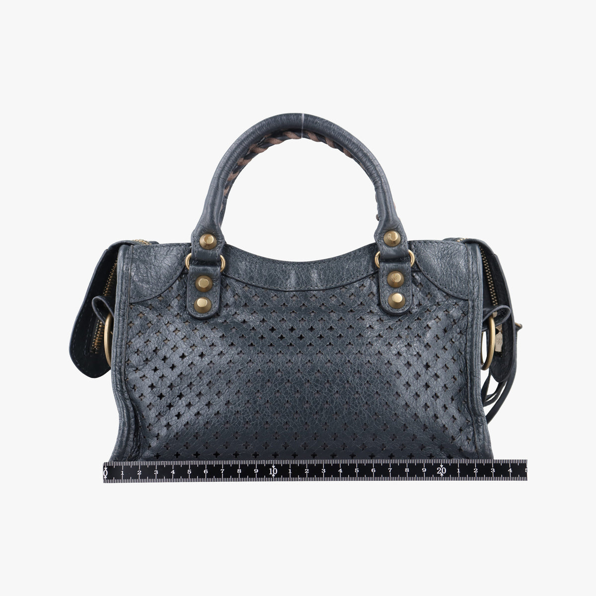 Pre-owned Balenciaga Classic City Grey lambskin  shoulderbag | stylenewstar