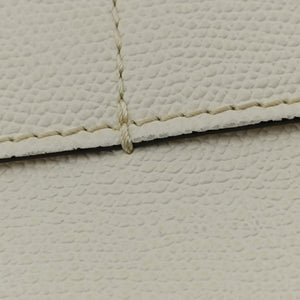 Pre-owned Valextra Serie Esse Mini White Leather  shoulderbag | stylenewstar