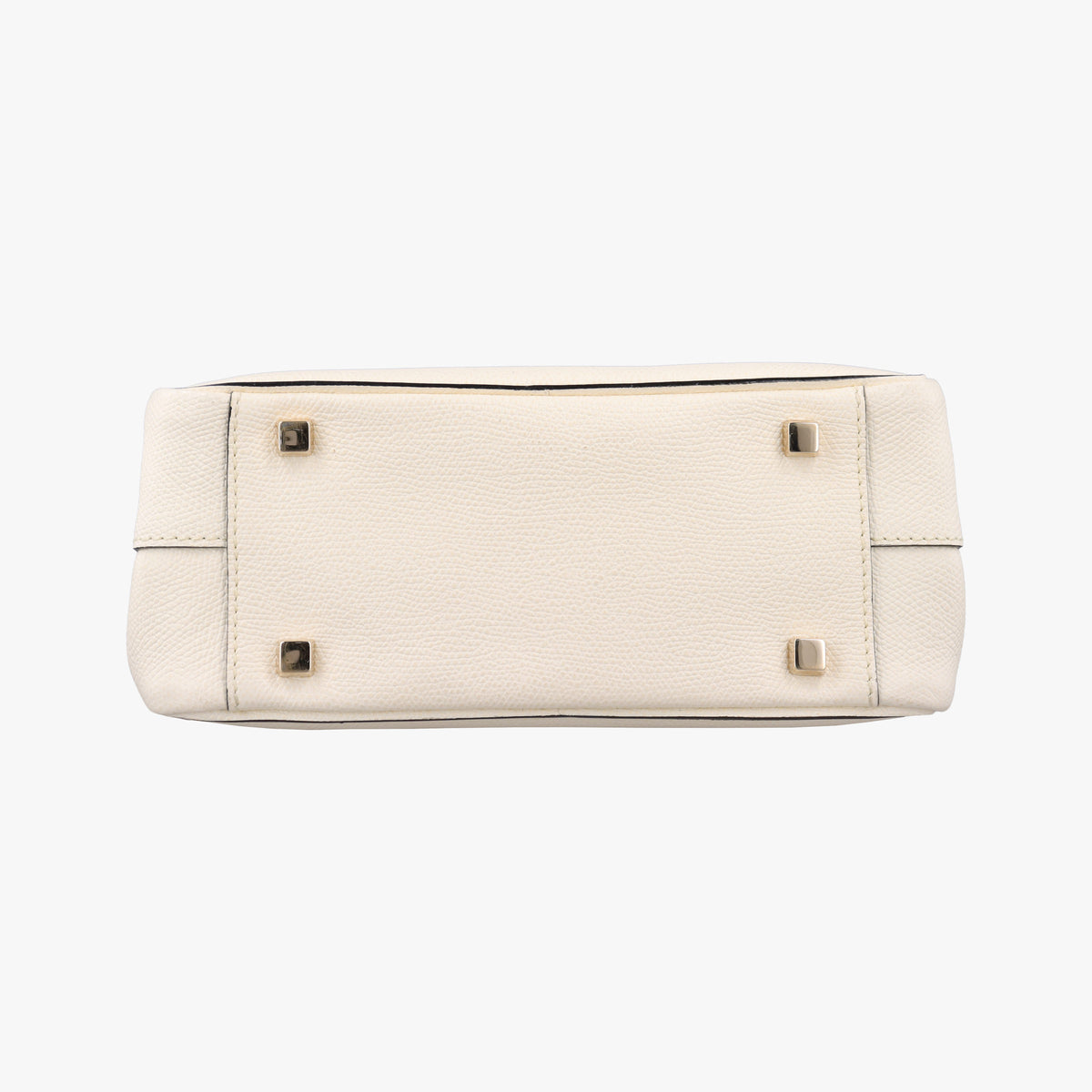 Pre-owned Valextra Serie Esse Mini White Leather  shoulderbag | stylenewstar
