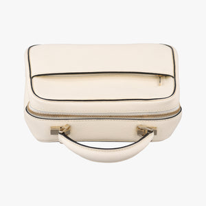 Pre-owned Valextra Serie Esse Mini White Leather  shoulderbag | stylenewstar