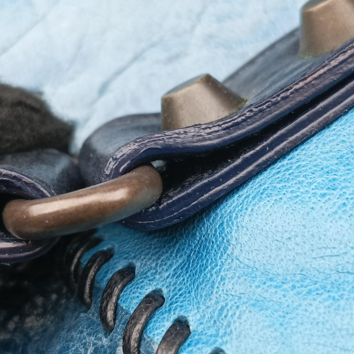 Pre-owned Balenciaga Sunday Tote Blue Leather  handbag | stylenewstar