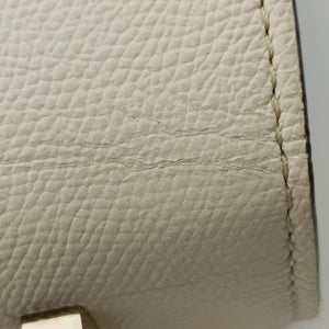 Pre-owned Valextra Iside White × Black Leather  shoulderbag | stylenewstar