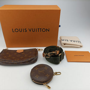 Pre-owned Louis Vuitton MULTI POCHETTE ACCESSOIRES brown×khaki Monogram Canvas M44813 shoulderbag | stylenewstar