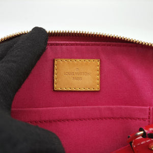 Pre-owned Louis Vuitton Alma BB pomme d'amour Vernis M90174 shoulderbag | stylenewstar