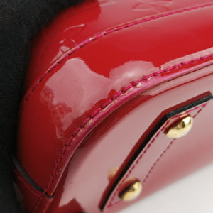 Pre-owned Louis Vuitton Alma BB pomme d'amour Vernis M90174 shoulderbag | stylenewstar
