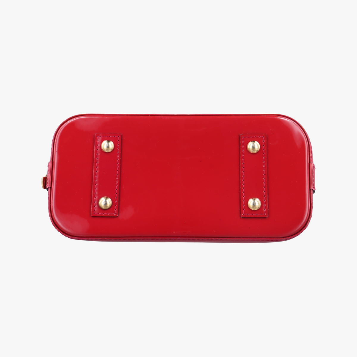 Pre-owned Louis Vuitton Alma BB pomme d'amour Vernis M90174 shoulderbag | stylenewstar