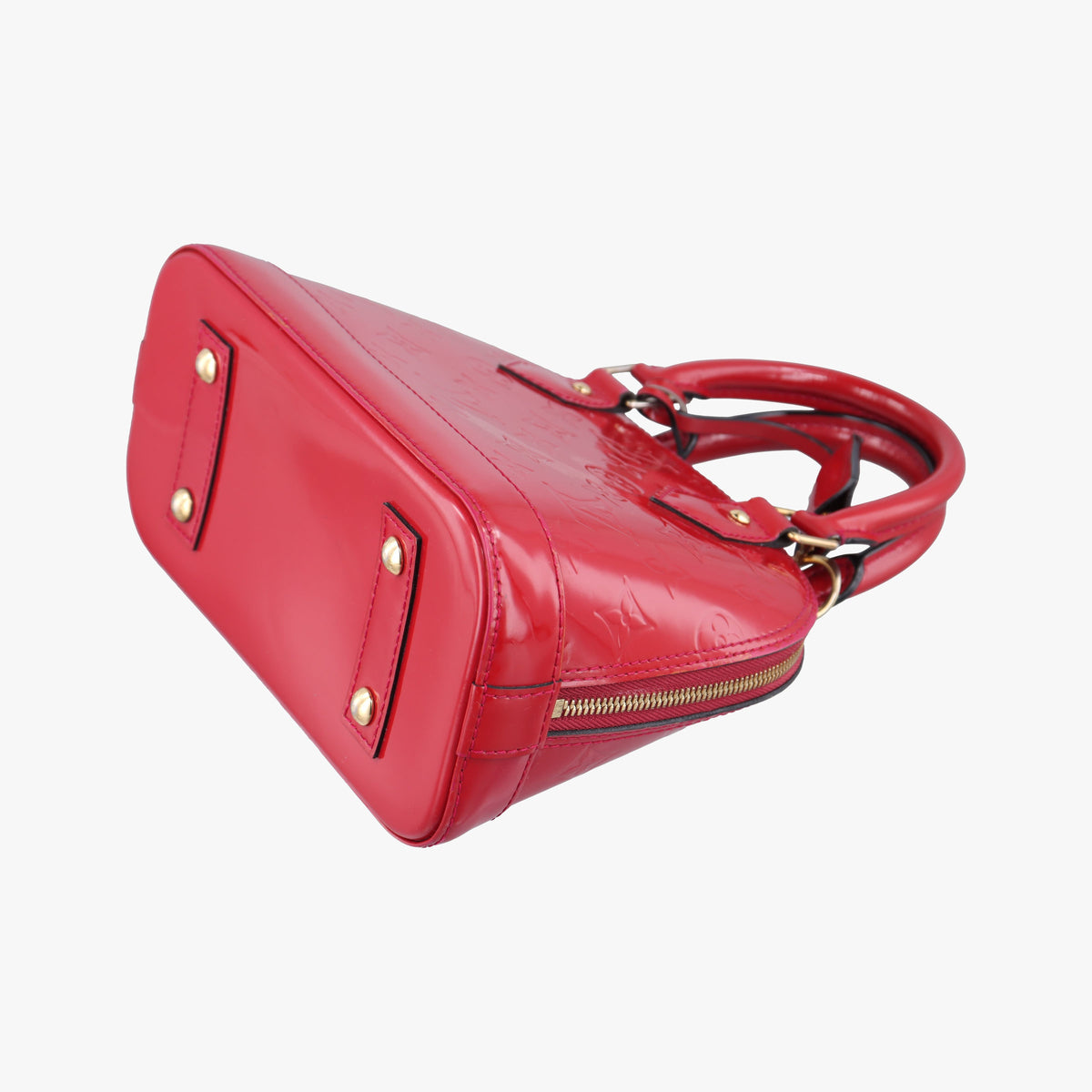 Pre-owned Louis Vuitton Alma BB pomme d'amour Vernis M90174 shoulderbag | stylenewstar