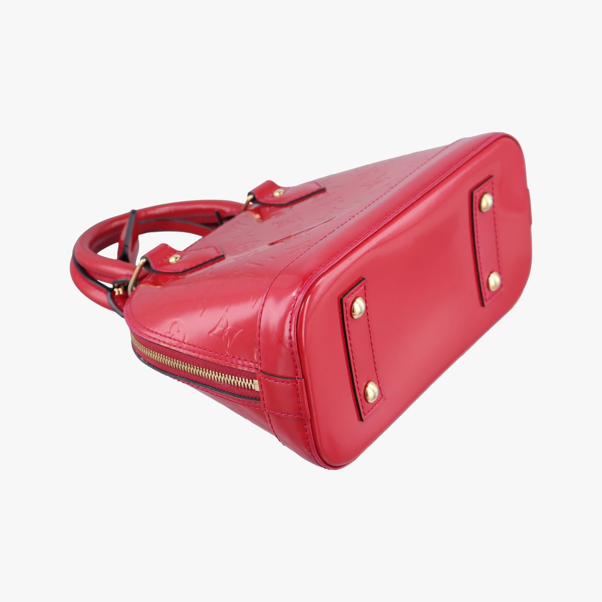 Pre-owned Louis Vuitton Alma BB pomme d'amour Vernis M90174 shoulderbag | stylenewstar