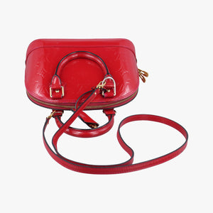 Pre-owned Louis Vuitton Alma BB pomme d'amour Vernis M90174 shoulderbag | stylenewstar