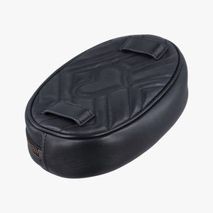 Pre-owned Gucci GG Marmont Black Leather 476434 bum bag/waist bag | stylenewstar
