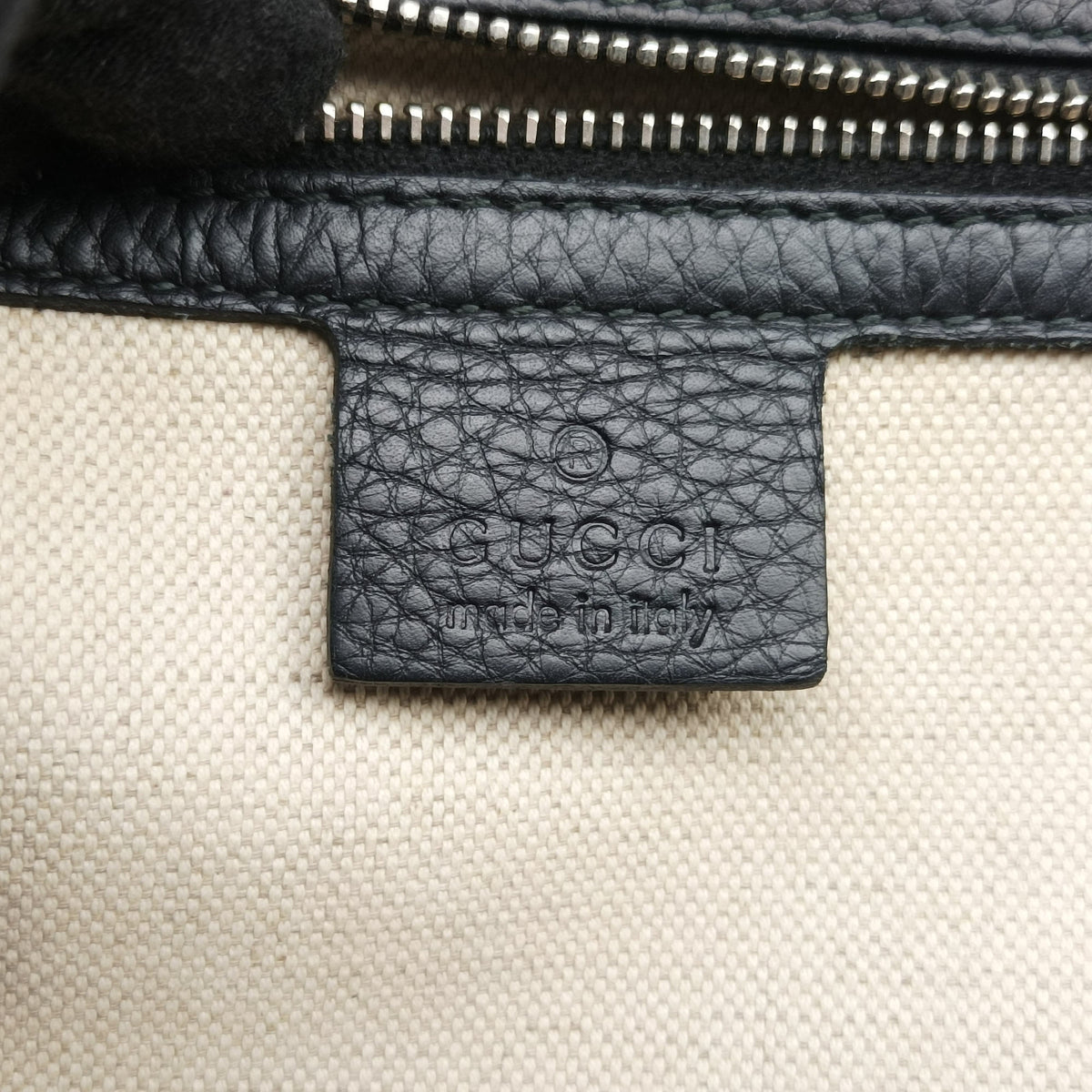 Pre-owned Gucci New Bamboo Black canvas× leather 240241 shoulderbag | stylenewstar