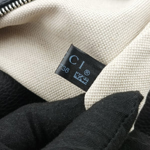 Pre-owned Gucci New Bamboo Black canvas× leather 240241 shoulderbag | stylenewstar