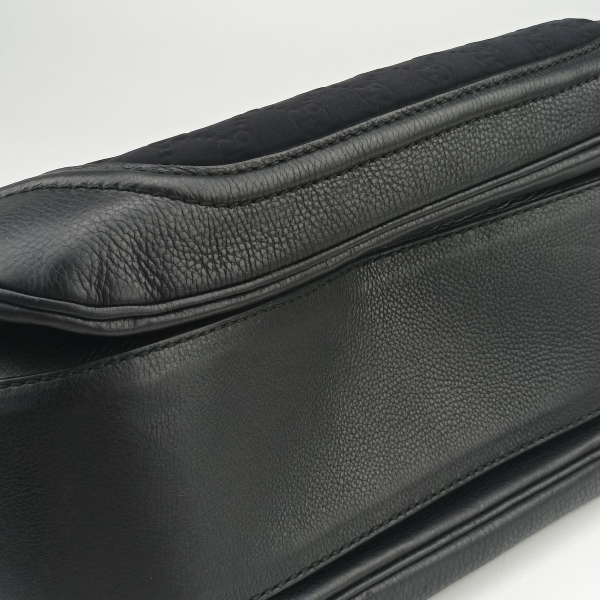 Pre-owned Gucci New Bamboo Black canvas× leather 240241 shoulderbag | stylenewstar