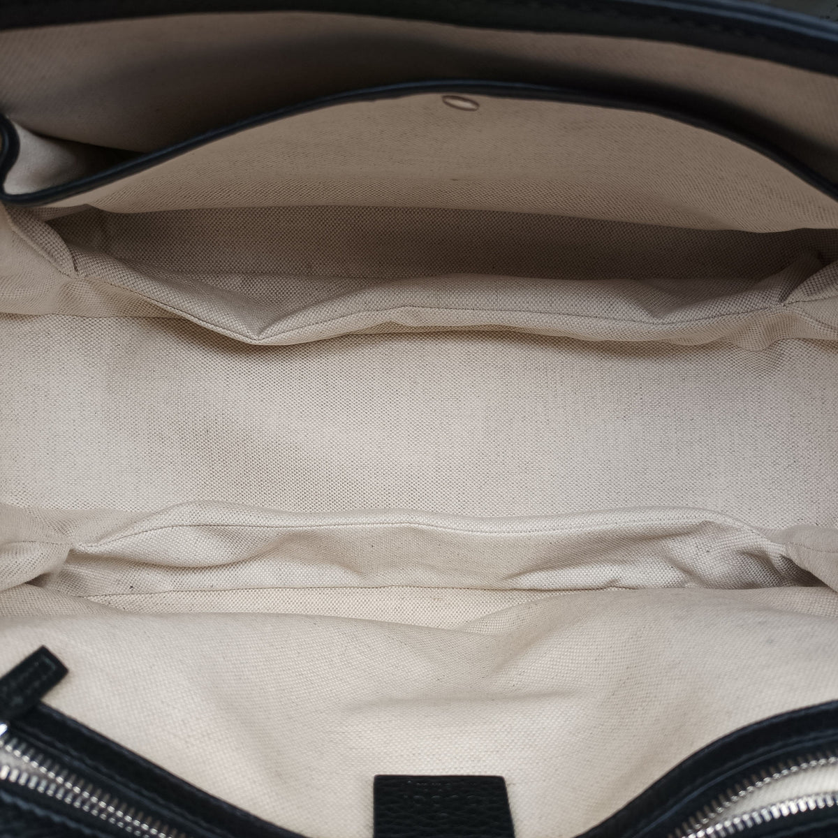 Pre-owned Gucci New Bamboo Black canvas× leather 240241 shoulderbag | stylenewstar