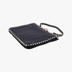 Pre-owned Valentino Rockstud Black Leather  shoulderbag | stylenewstar
