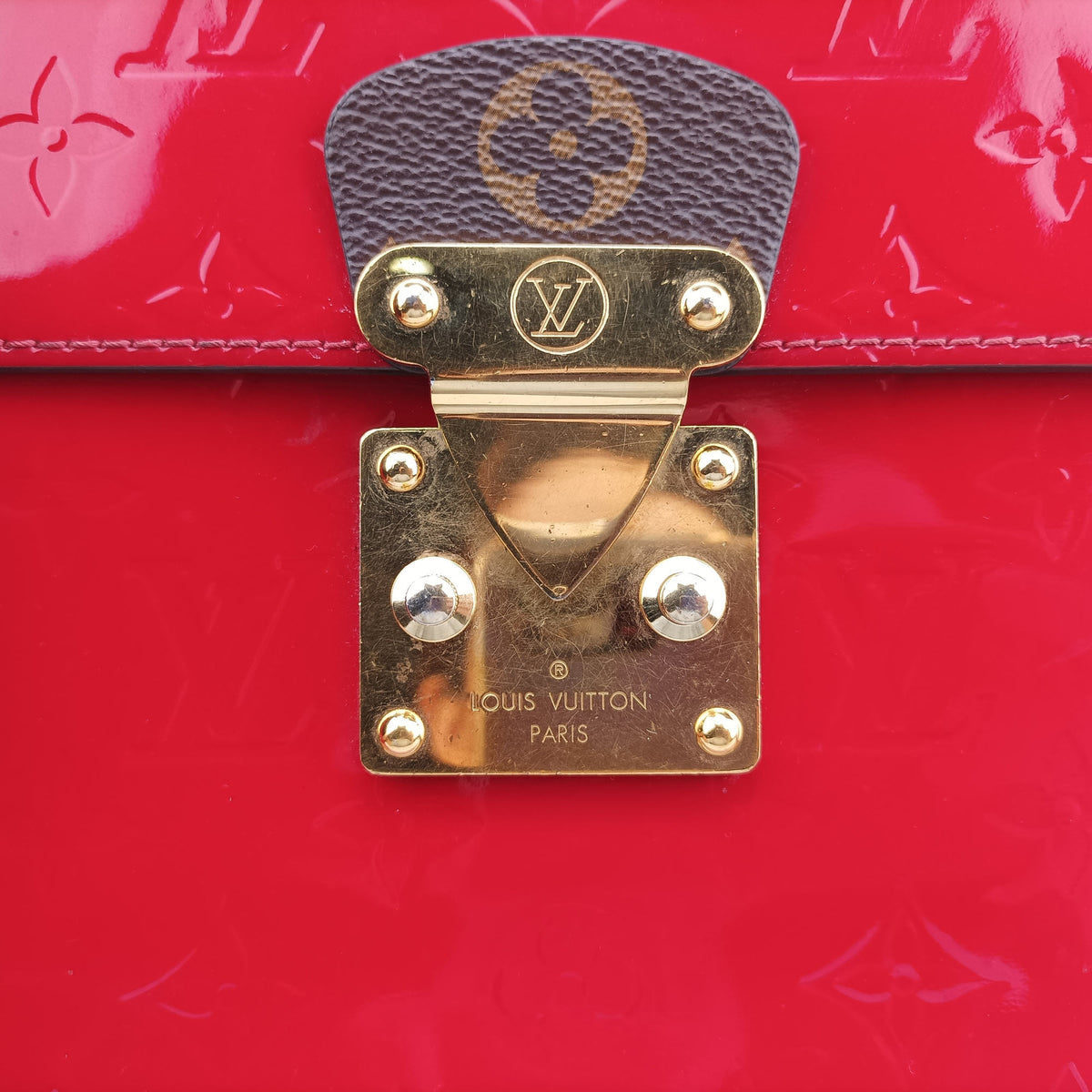 Secondhand Louis Vuitton Spring street PM Scarlet Red Vernis×Epi×Monogram Canvas M90505 shoulderbag | stylenewstar
