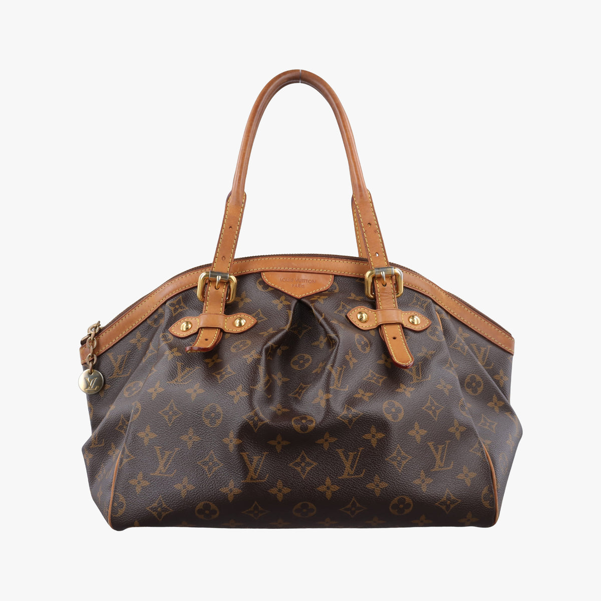 Pre-owned Louis Vuitton TIVOLI GM Brown Monogram Canvas M40144 handbag | stylenewstar