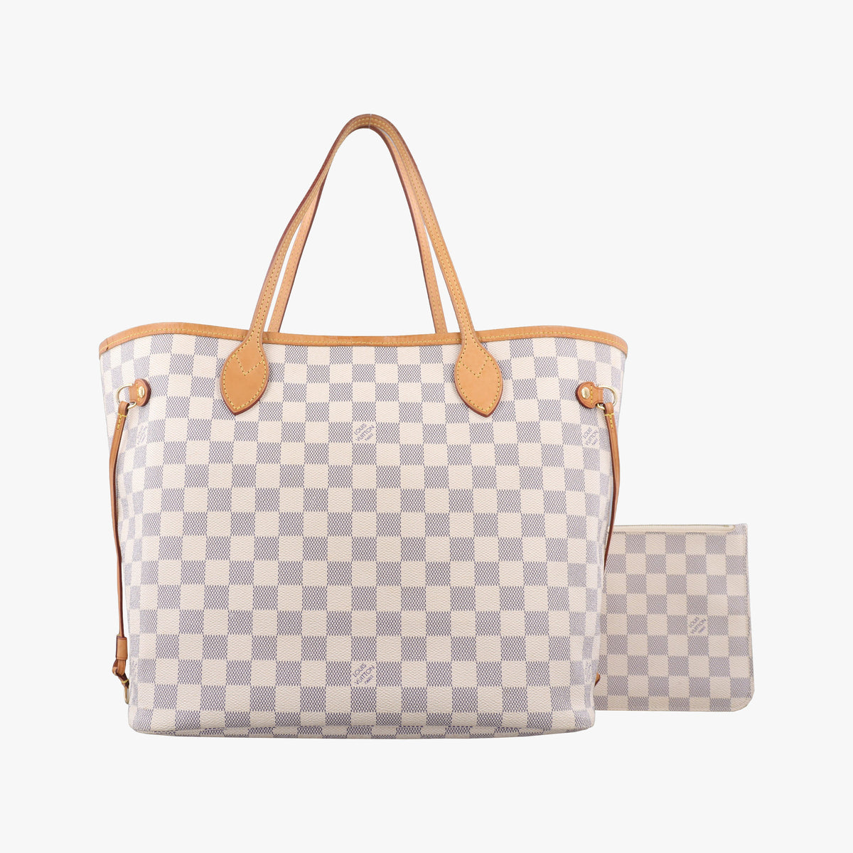 Pre-owned Louis Vuitton Neverfull MM Azur Damier Canvas N51107 shoulderbag | stylenewstar