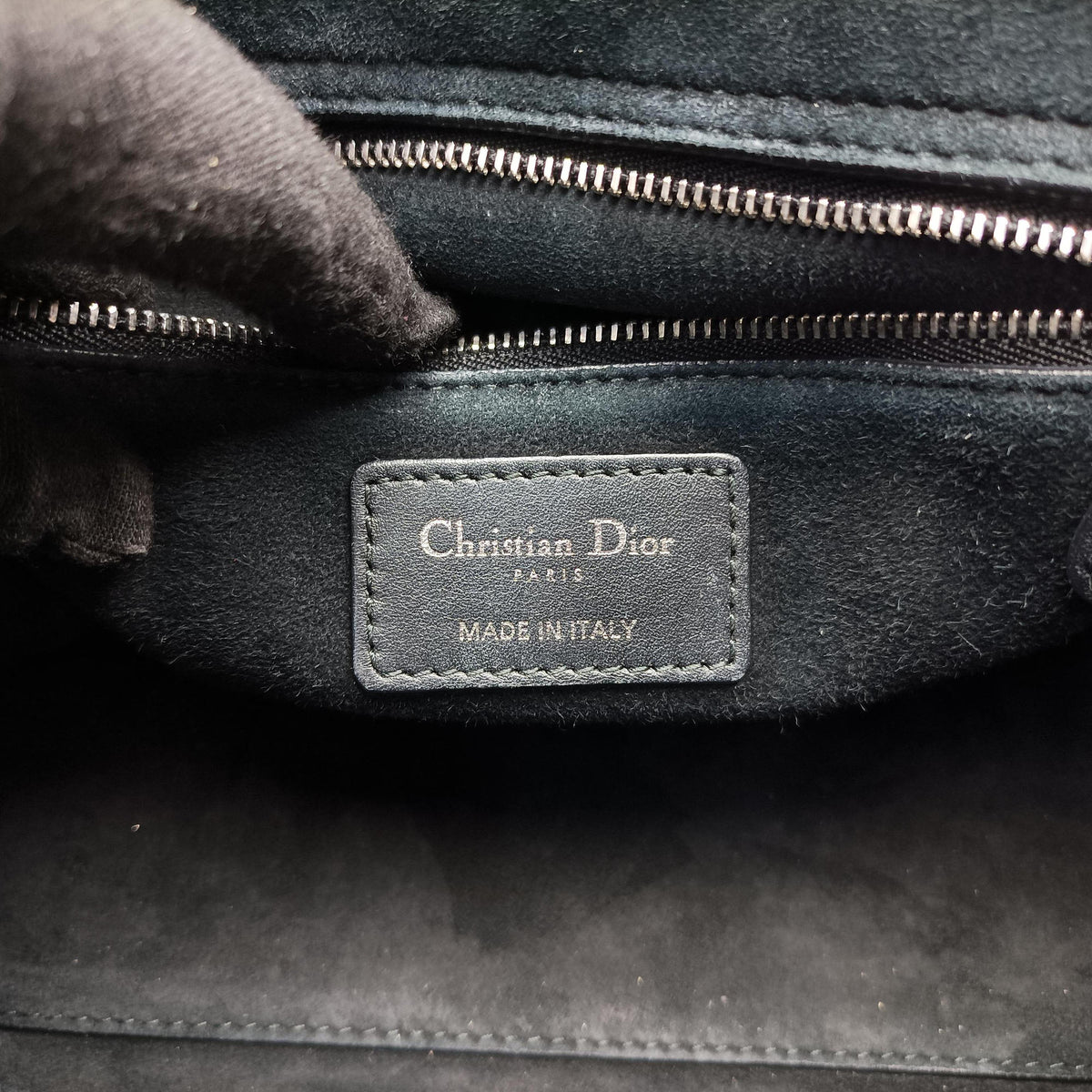Vintage Christian Dior Lady Dior Black Leather  shoulderbag | stylenewstar