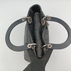Vintage Christian Dior Lady Dior Black Leather  shoulderbag | stylenewstar