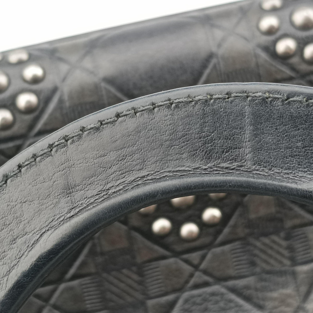 Vintage Christian Dior Lady Dior Black Leather  shoulderbag | stylenewstar