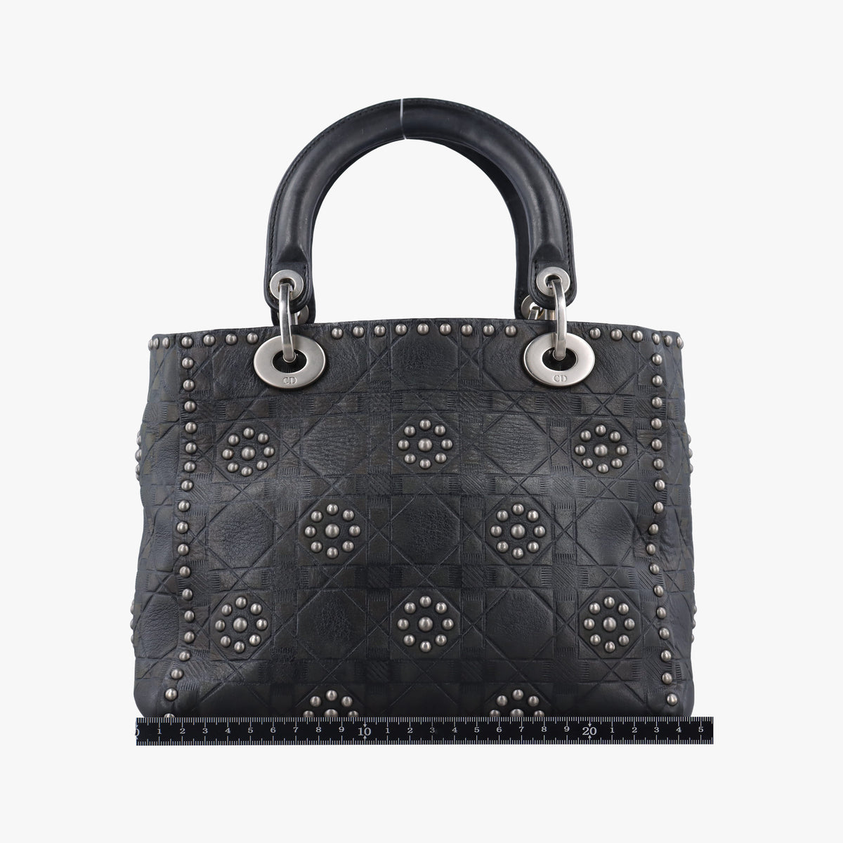 Vintage Christian Dior Lady Dior Black Leather  shoulderbag | stylenewstar