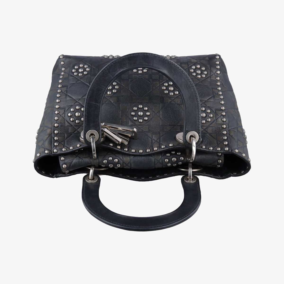 Vintage Christian Dior Lady Dior Black Leather  shoulderbag | stylenewstar