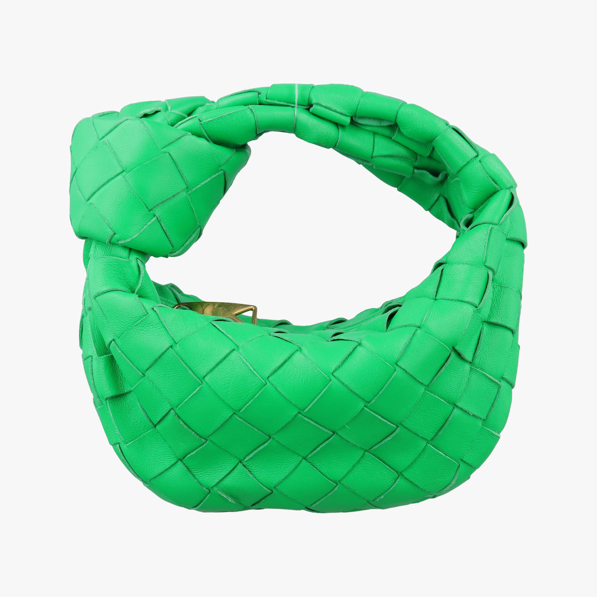 Pre-owned Bottega Veneta The Jodie Green lambskin  handbag | stylenewstar