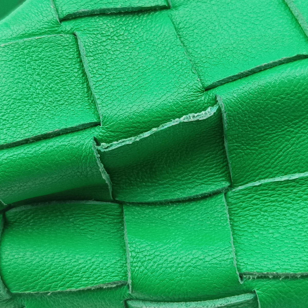 Pre-owned Bottega Veneta The Jodie Green lambskin  handbag | stylenewstar