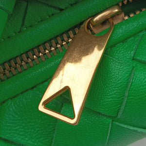 Pre-owned Bottega Veneta The Jodie Green lambskin  handbag | stylenewstar