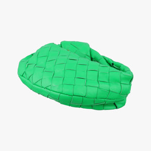 Pre-owned Bottega Veneta The Jodie Green lambskin  handbag | stylenewstar