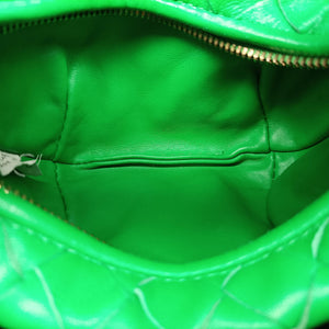 Pre-owned Bottega Veneta The Jodie Green lambskin  handbag | stylenewstar
