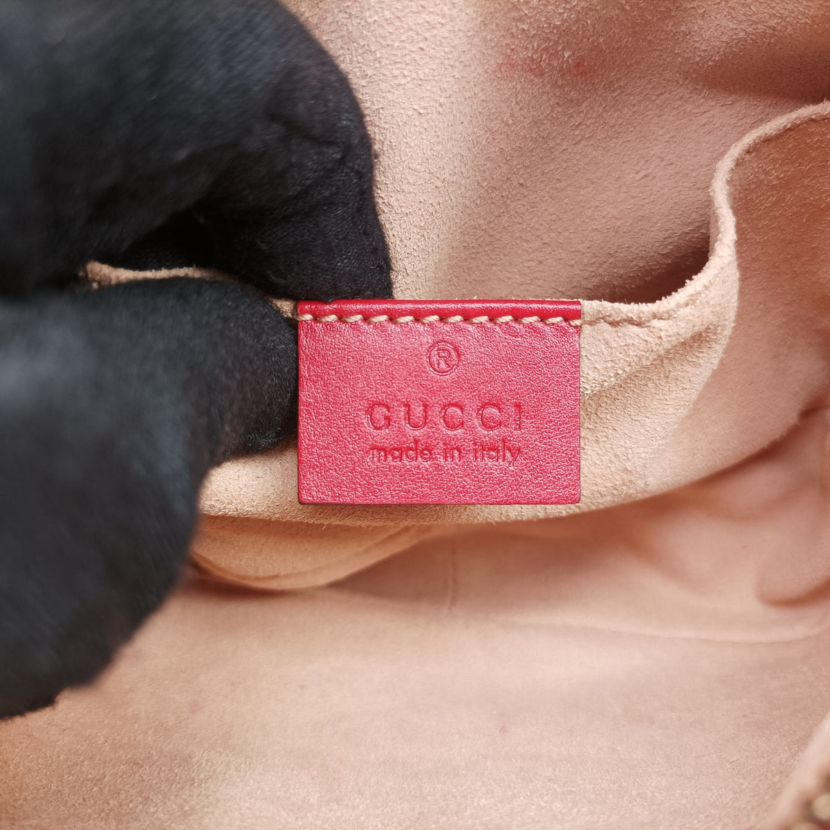 Secondhand Gucci GG Marmont Red Leather 448065 shoulderbag | stylenewstar