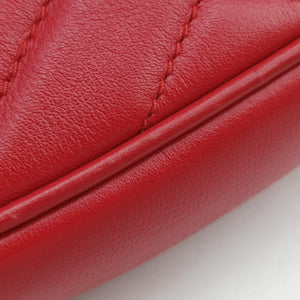 Secondhand Gucci GG Marmont Red Leather 448065 shoulderbag | stylenewstar