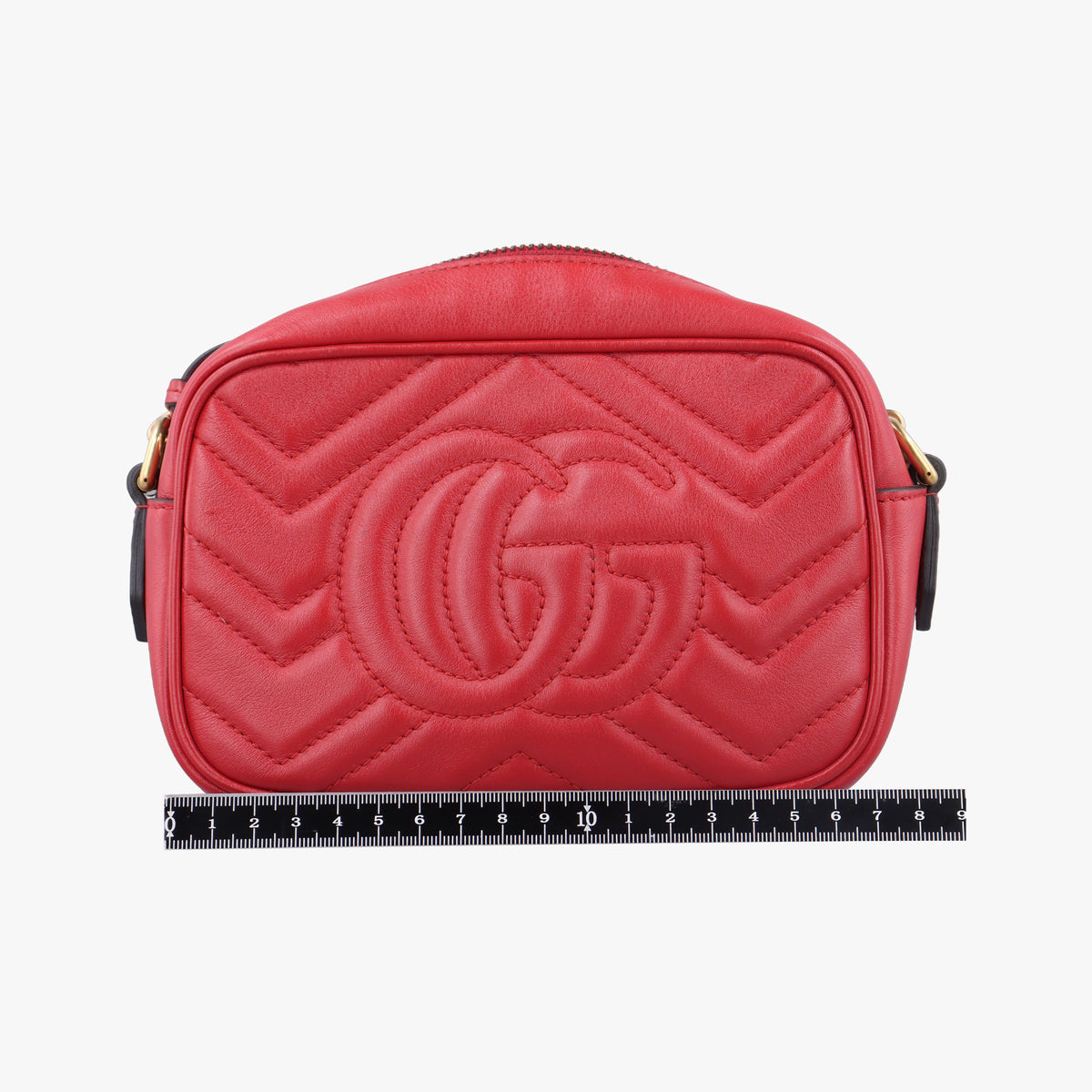 Secondhand Gucci GG Marmont Red Leather 448065 shoulderbag | stylenewstar
