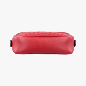 Secondhand Gucci GG Marmont Red Leather 448065 shoulderbag | stylenewstar