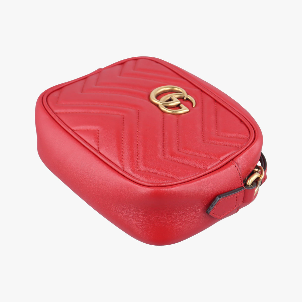 Secondhand Gucci GG Marmont Red Leather 448065 shoulderbag | stylenewstar