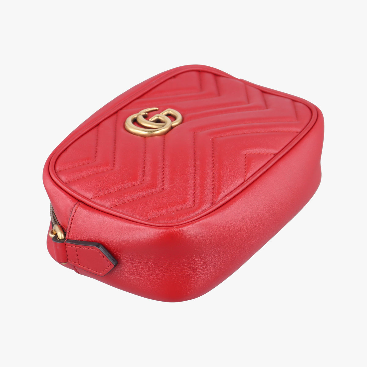 Secondhand Gucci GG Marmont Red Leather 448065 shoulderbag | stylenewstar