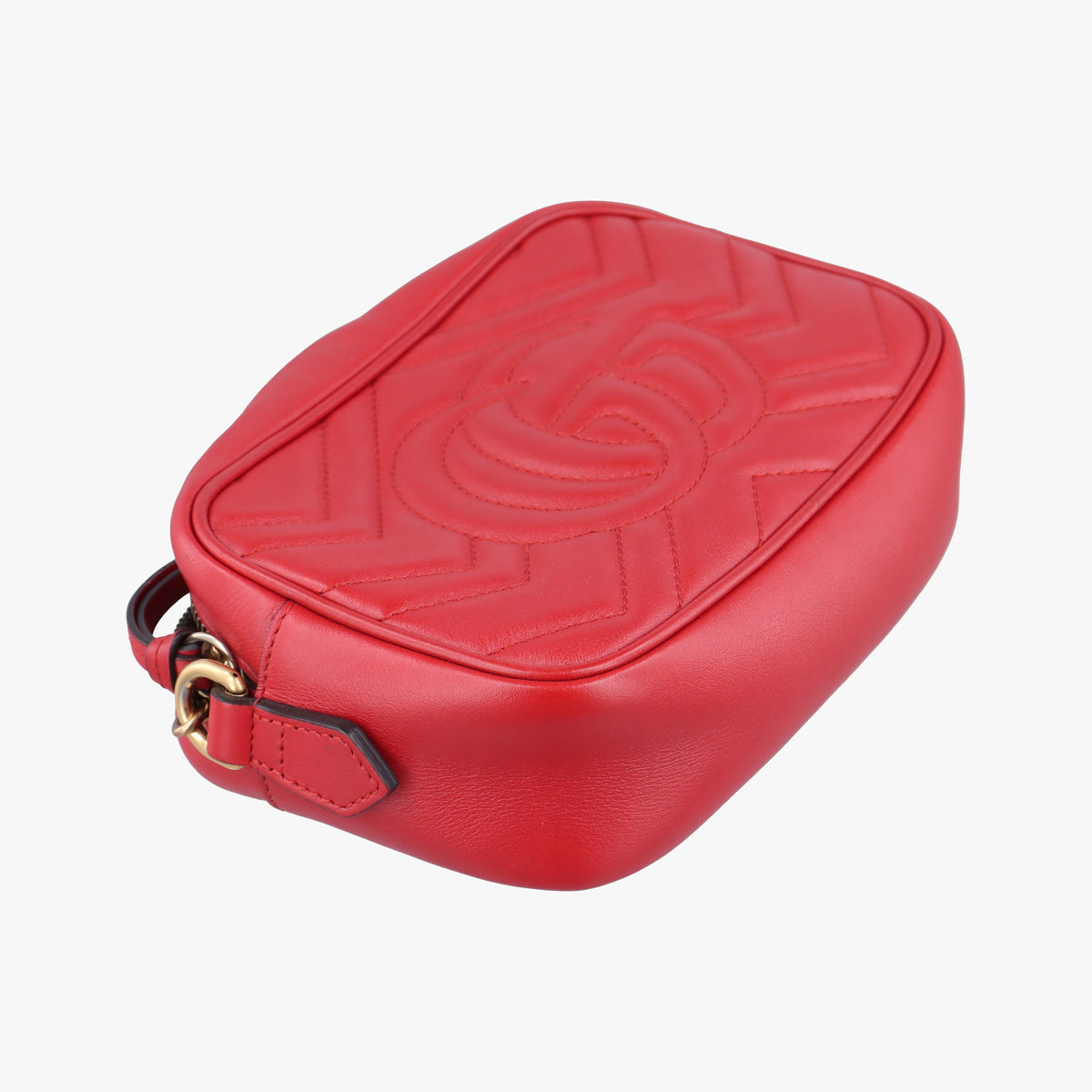 Secondhand Gucci GG Marmont Red Leather 448065 shoulderbag | stylenewstar
