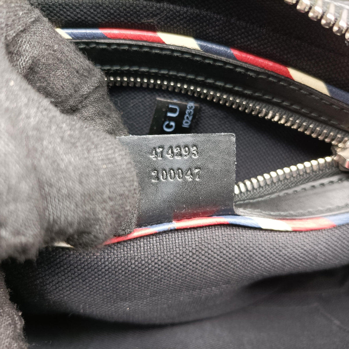 Vintage Gucci Night Courrier badge embellished Black×multi PVC coated canvas 474293 bum bag/waist bag | stylenewstar