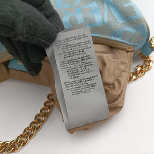 Secondhand VERSACE Medusa blue Fabric  shoulderbag | stylenewstar
