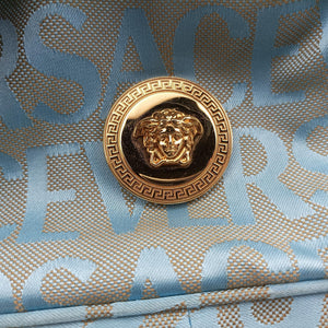 Secondhand VERSACE Medusa blue Fabric  shoulderbag | stylenewstar