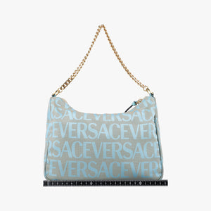 Secondhand VERSACE Medusa blue Fabric  shoulderbag | stylenewstar