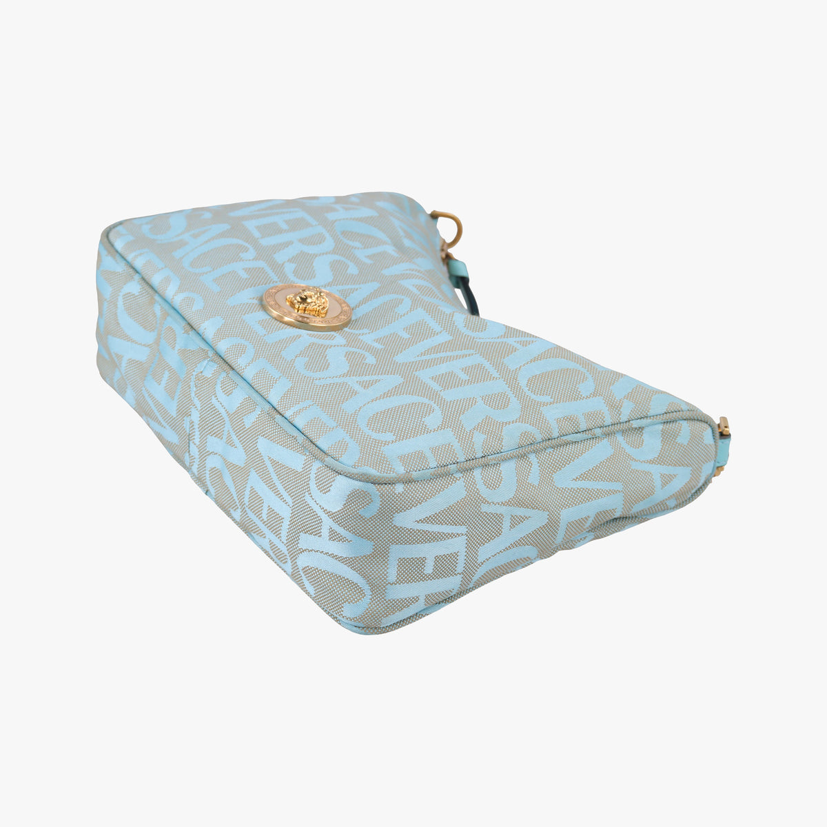Secondhand VERSACE Medusa blue Fabric  shoulderbag | stylenewstar