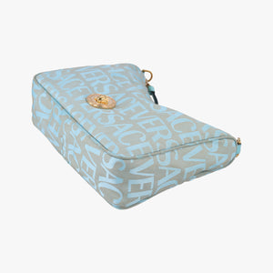Secondhand VERSACE Medusa blue Fabric  shoulderbag | stylenewstar