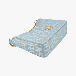 Secondhand VERSACE Medusa blue Fabric  shoulderbag | stylenewstar