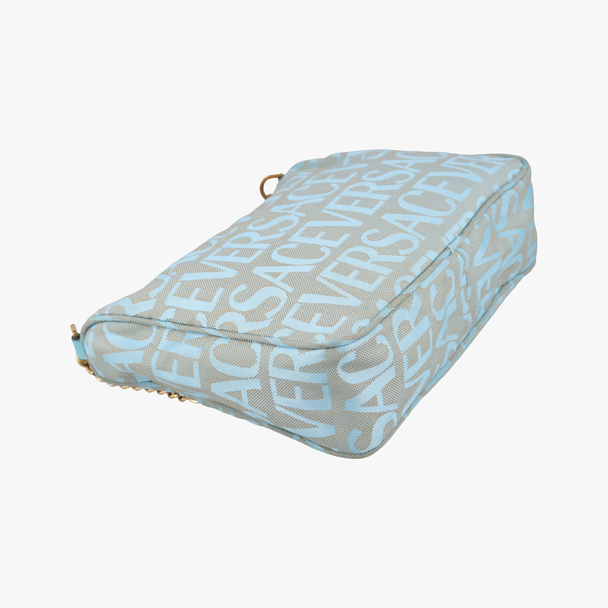 Secondhand VERSACE Medusa blue Fabric  shoulderbag | stylenewstar